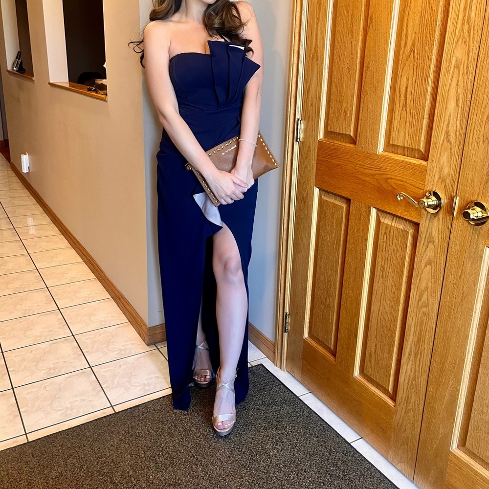 Symphony Midnight Blue Strapless Dress